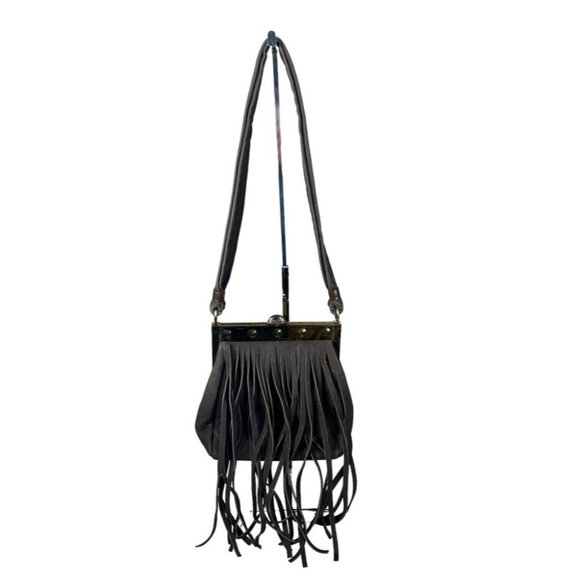 Vintage Suede Fringe Bag‎ - Picture 1 of 7